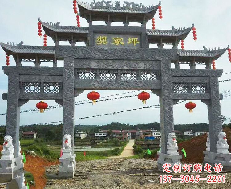 河源石牌坊石雕