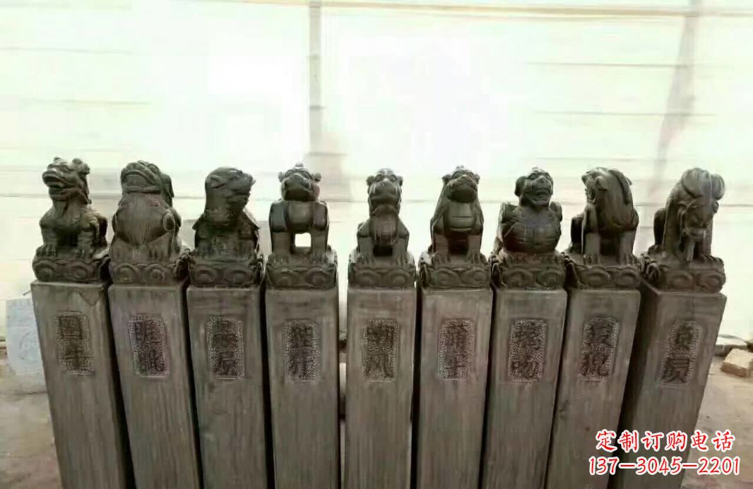 河源栓马桩石雕