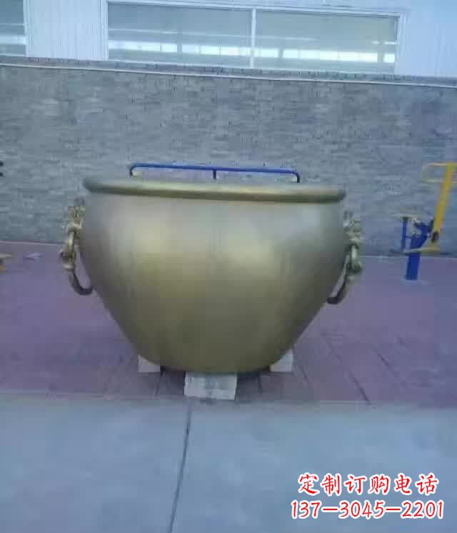 河源水缸铜雕塑