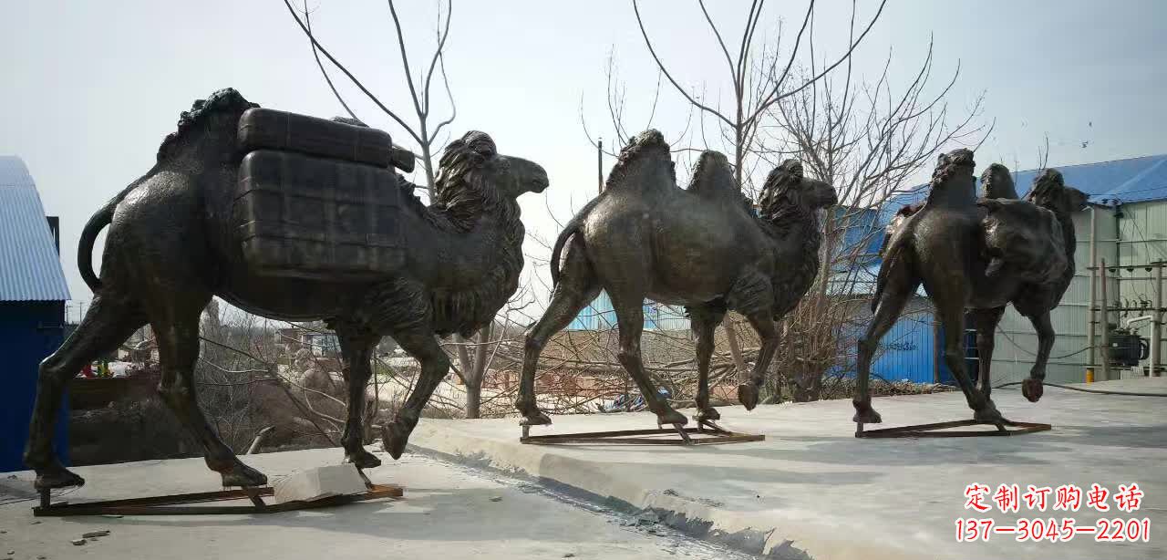 河源丝绸之路铜骆驼雕塑