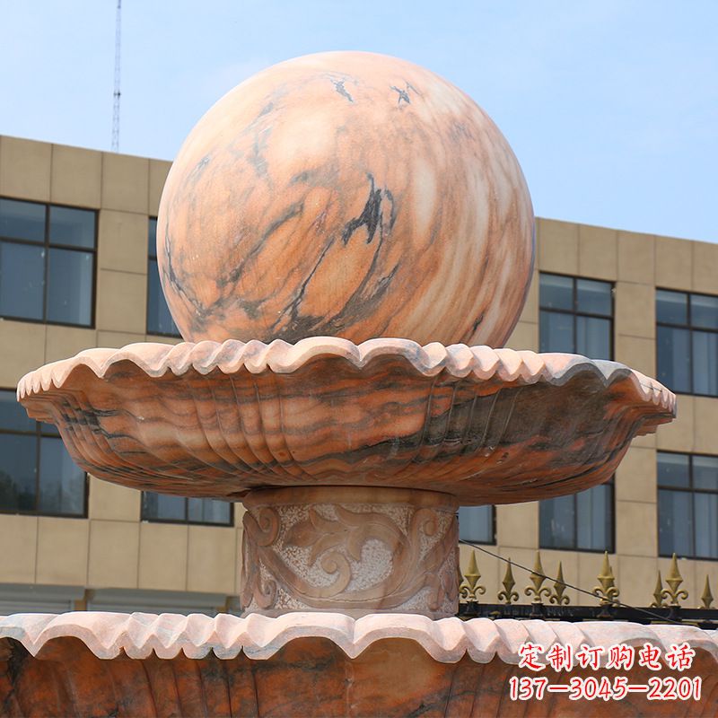 河源四平石材风水球