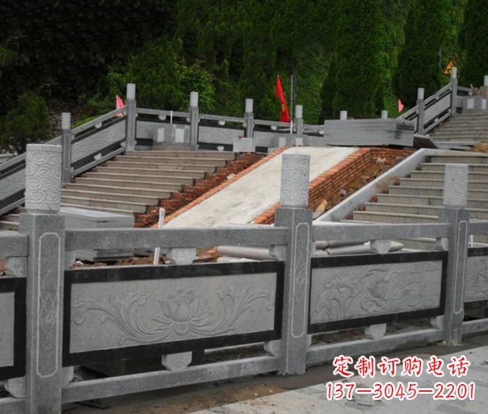河源寺庙景观仿古石栏板 (2)