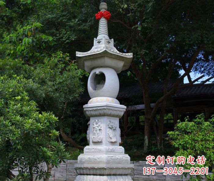 河源寺庙景观舍利塔石雕 (2)