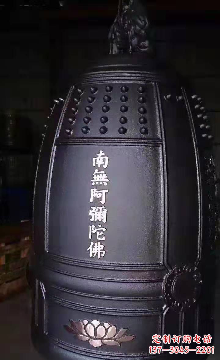 河源寺庙铜钟雕塑户外景观雕塑