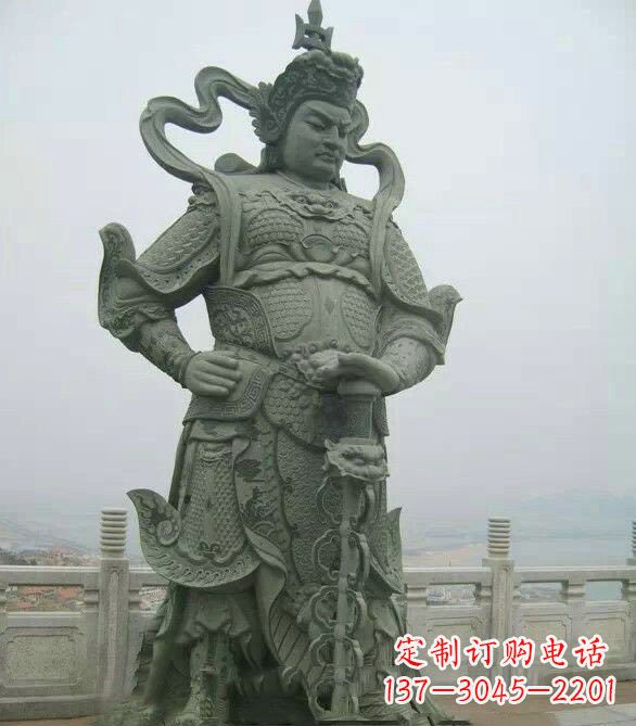 河源寺庙韦陀菩萨石雕