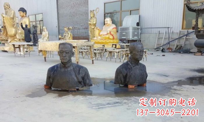 河源陶行知半身像铜雕