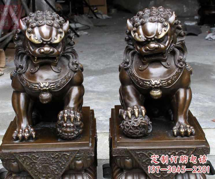 河源天安门铜狮子