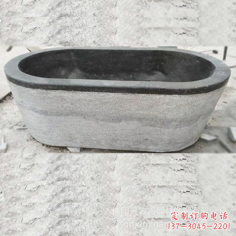 河源庭院养鱼石雕水槽