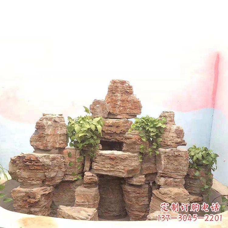 河源庭院园林假山鱼池