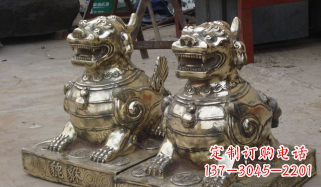 河源庭院招财貔貅动物铜雕