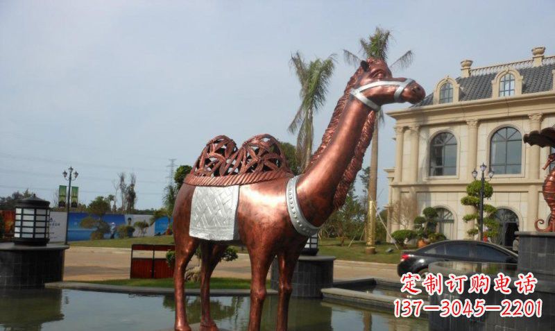 河源铜雕抽象骆驼