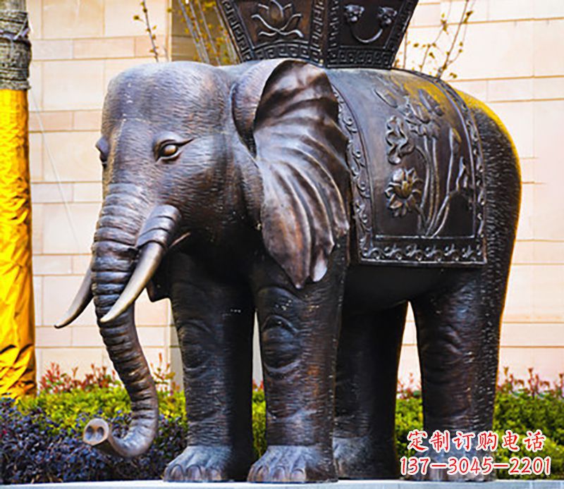 河源铜雕大象