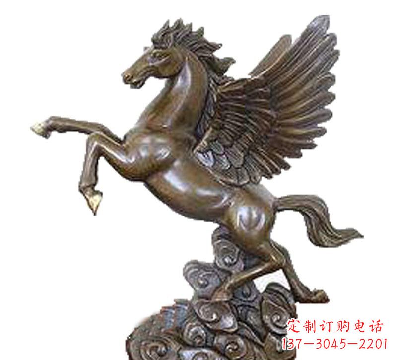 河源铜雕飞黄腾达飞马