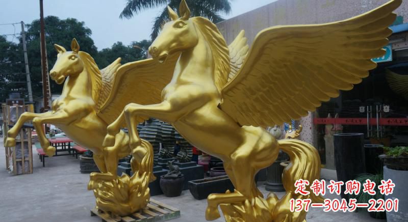 河源铜雕飞马
