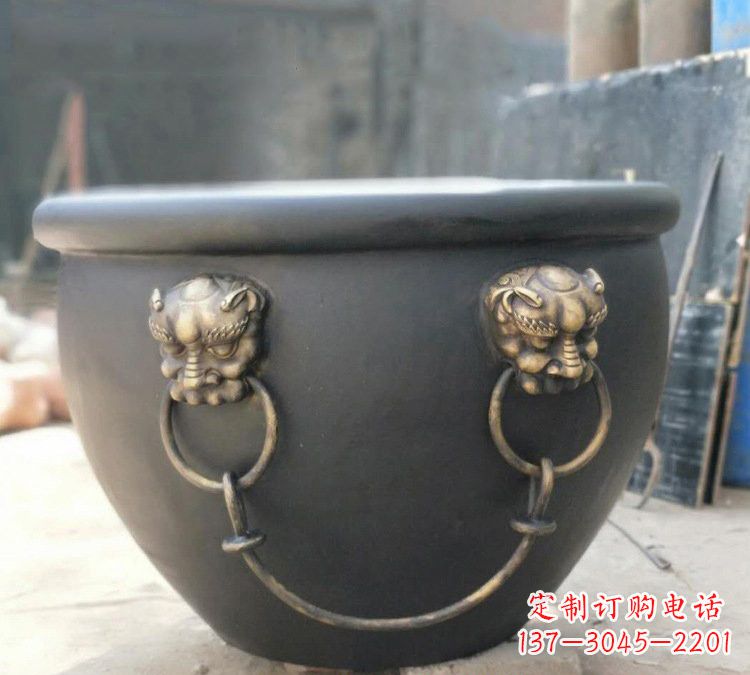 河源铜雕故宫水缸