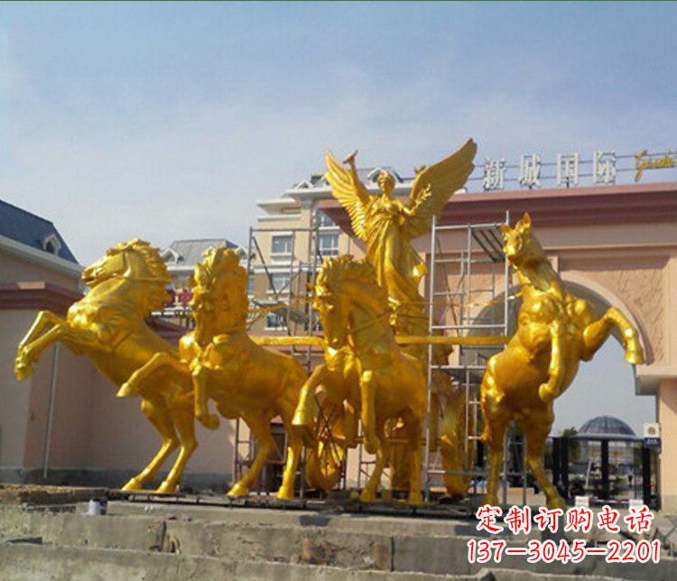 河源铜雕广场阿波罗战马雕塑