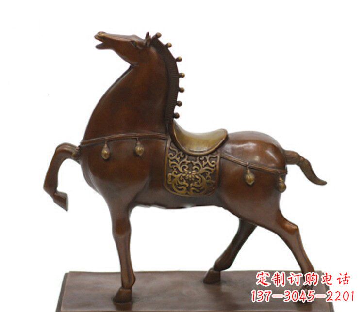 河源铜雕广场动物马雕塑摆件