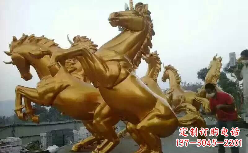 河源铜雕广场飞马雕塑