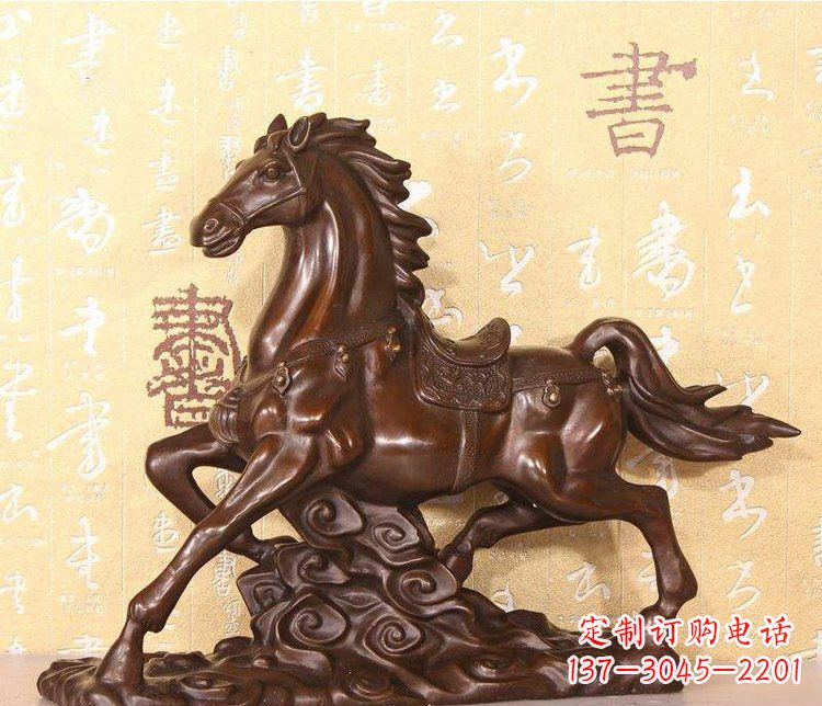 河源铜雕户外园林动物马雕塑
