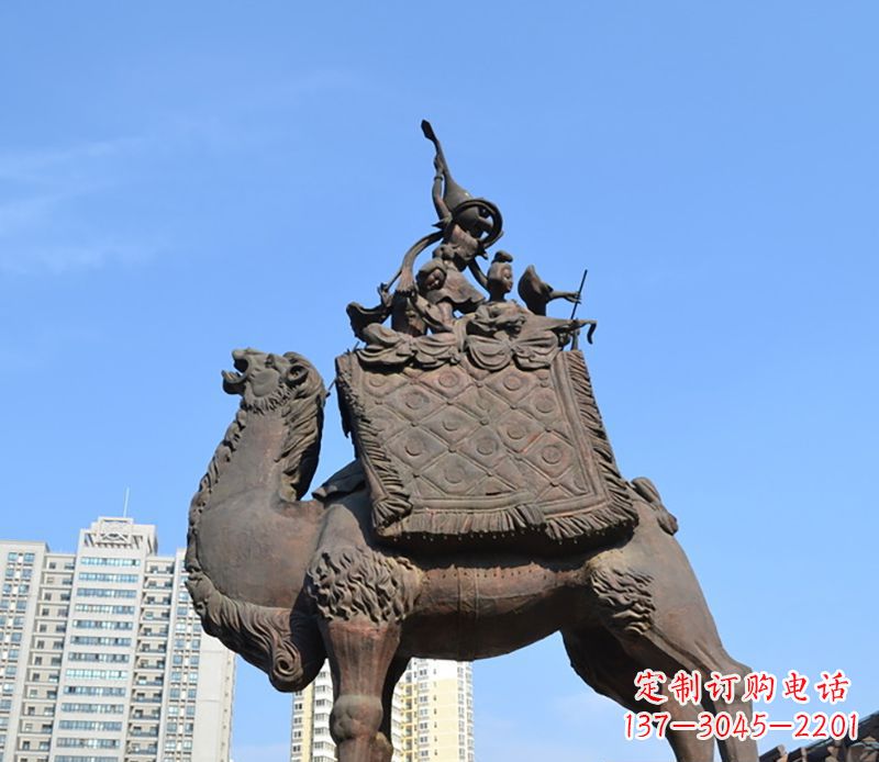 河源铜雕骆驼