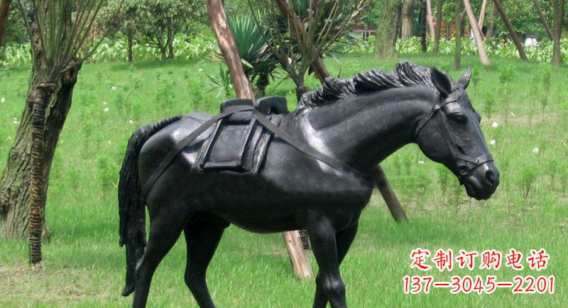 河源铜雕马公园动物雕塑 (2)