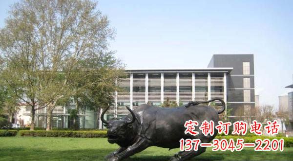 河源铜雕牛公园动物雕塑 (2)