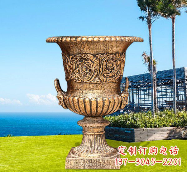 河源铜雕欧式花盆