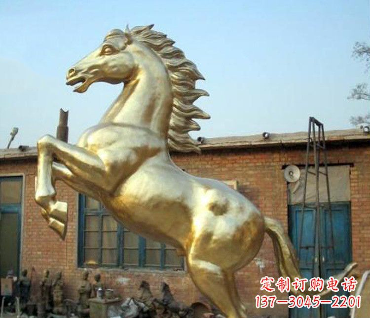 河源铜雕室商场招财动物马雕塑