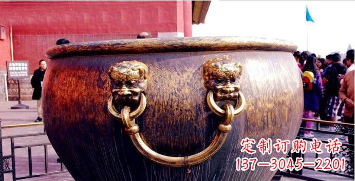河源铜雕水缸寺庙景观雕塑