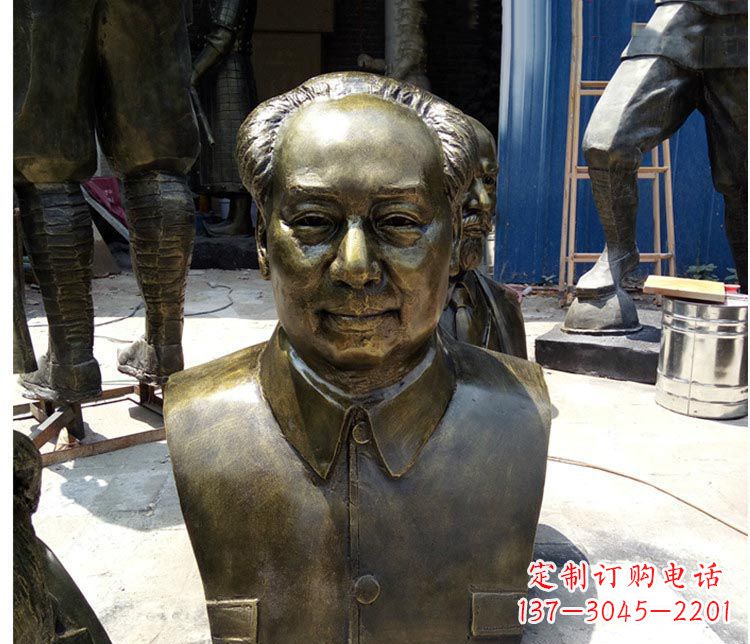 河源铜雕伟人毛主席胸像