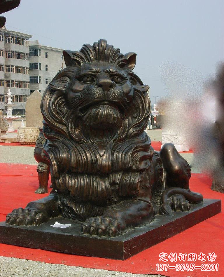 河源铜雕西洋狮子222