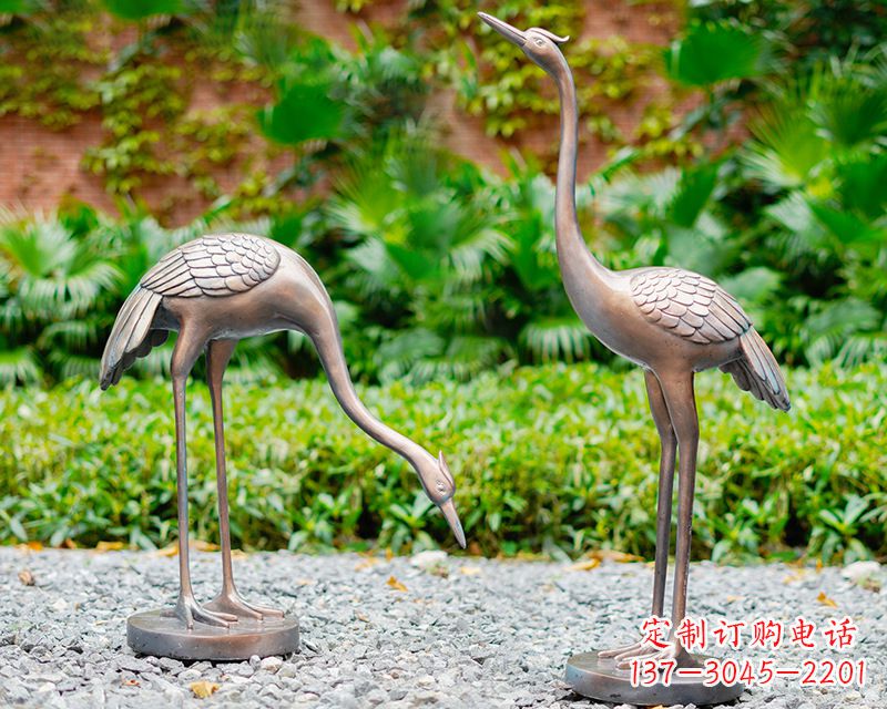 河源推荐仿真仙鹤动物雕塑