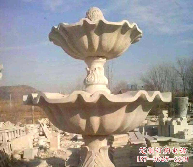 河源晚霞红大型喷泉石雕