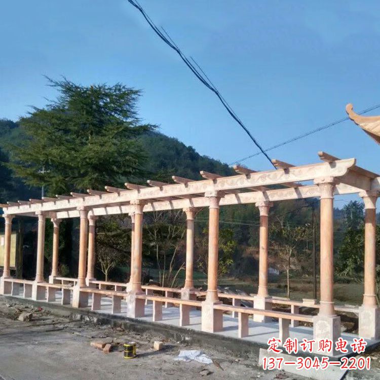 河源晚霞红花架长廊