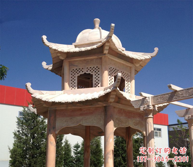 河源晚霞红景观凉亭雕塑