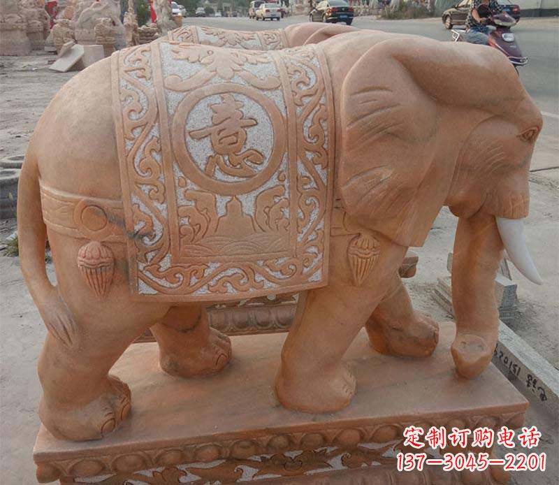 河源晚霞红如意动物大象