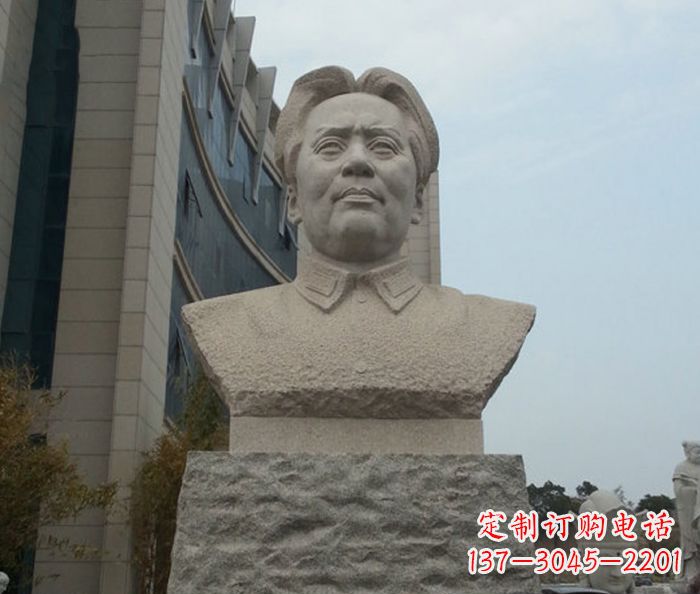 河源伟人毛泽东胸像石雕
