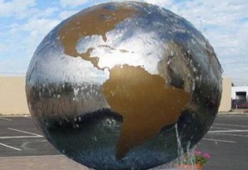河源国际化地球喷泉雕塑