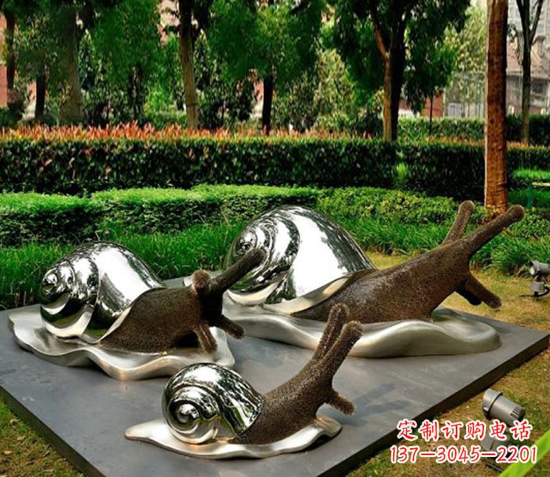 河源蜗牛雕塑不锈钢