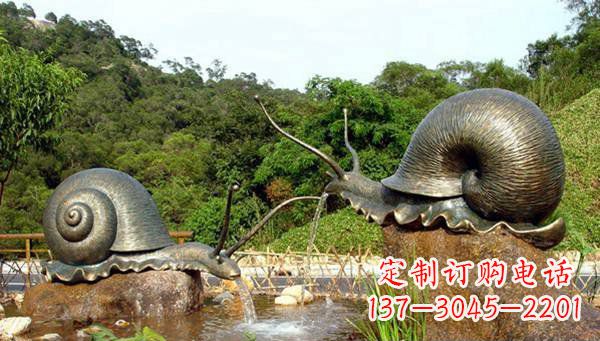 河源蜗牛公园动物铜雕