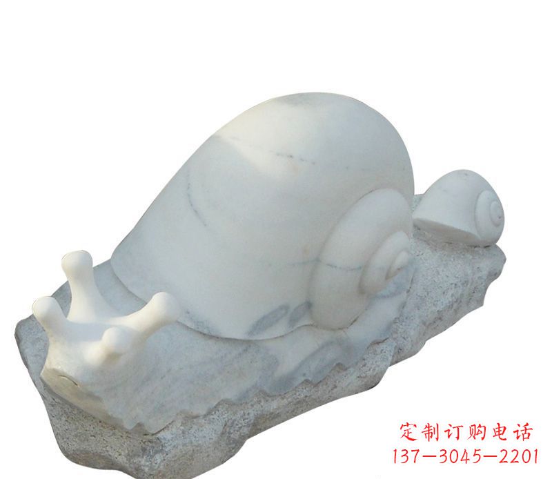 河源蜗牛石雕公园动物摆件