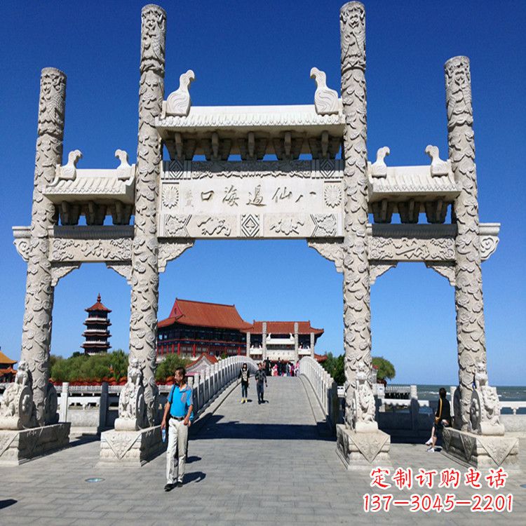 河源无楼三门石牌坊