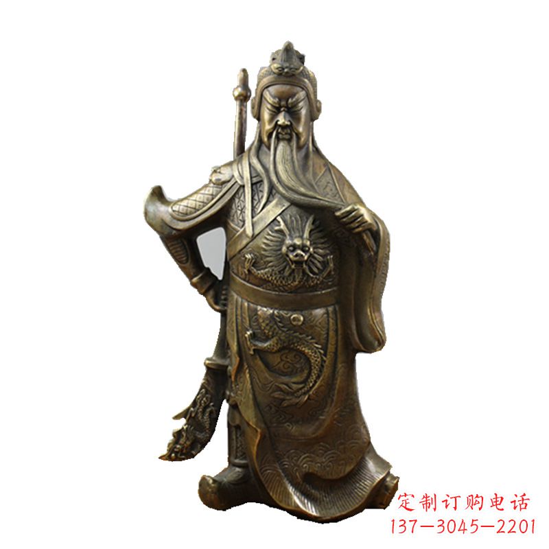 河源武财神关公风水铜雕
