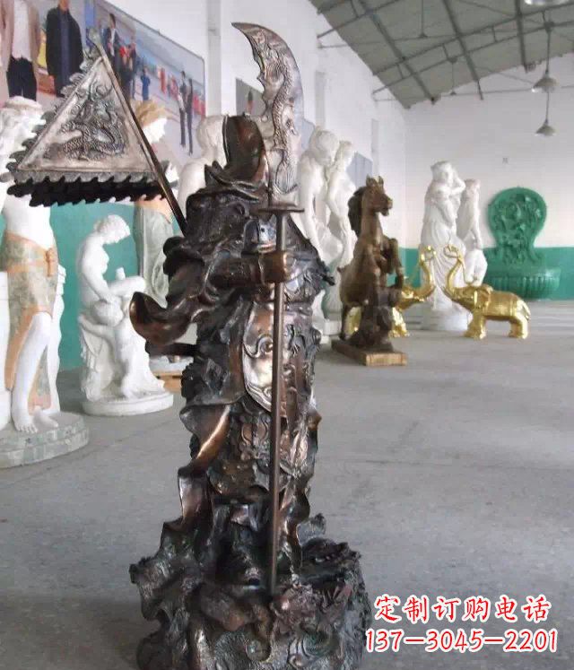 河源武财神关公人物铜雕