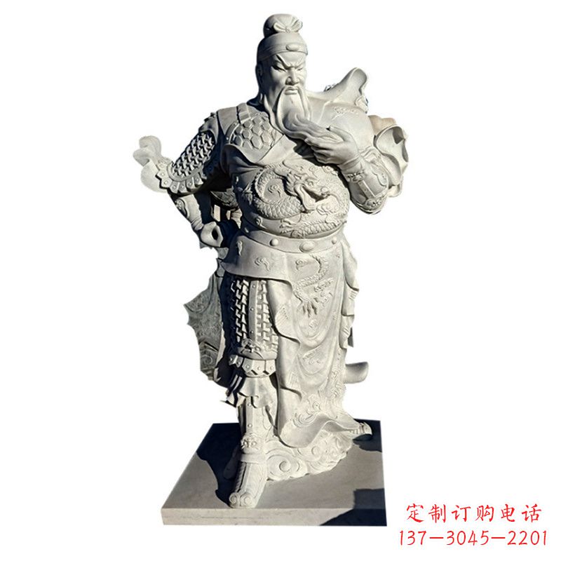 河源武财神关羽石雕