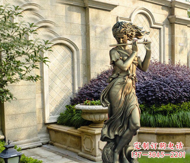 河源西方女人别墅景观铜雕塑