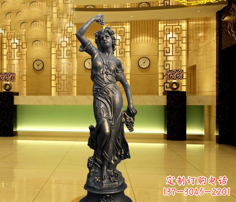 河源西方女人别墅景观铜雕塑 (2)