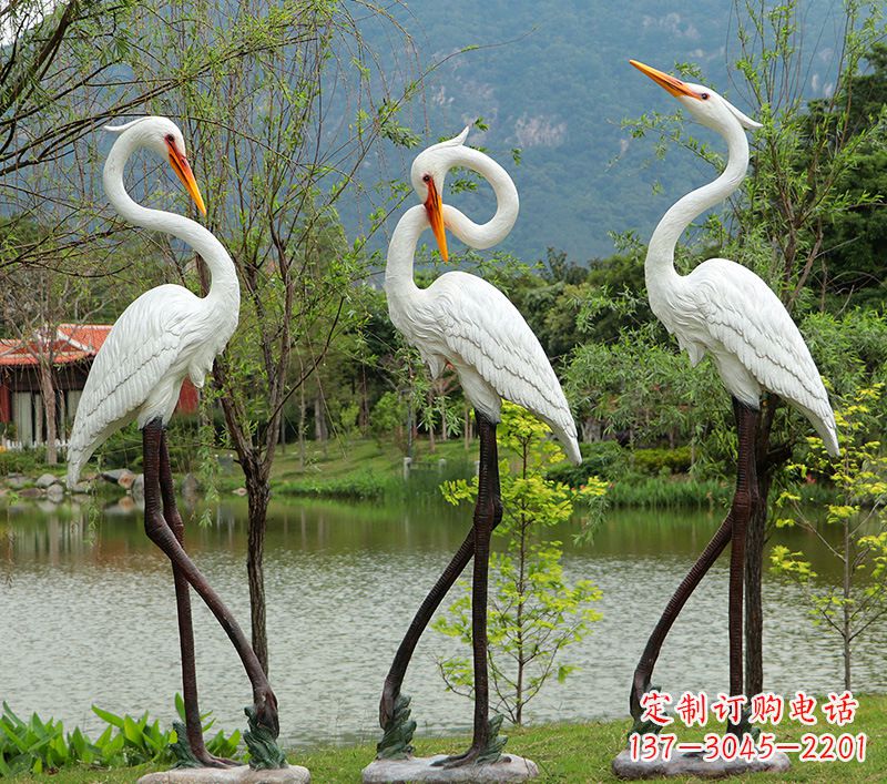 河源仙鹤的雕塑