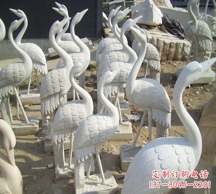 河源仙鹤石雕石雕