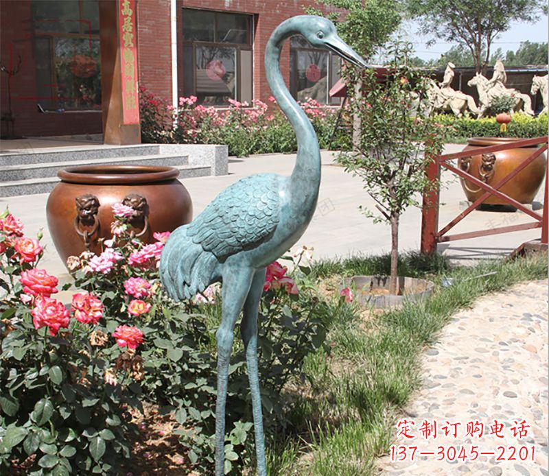 河源仙鹤铜雕